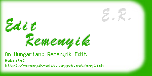 edit remenyik business card